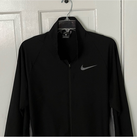 Nike Dri-Fit Track Jacket Men's Size M Black Grey Athletic Sports Athleisure - Picture 2 of 13